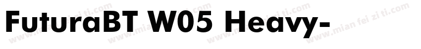 FuturaBT W05 Heavy字体转换